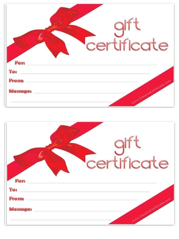 Online Printable Gift Certificate Template Printable Templates