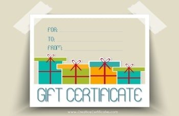 birthday gift certificate