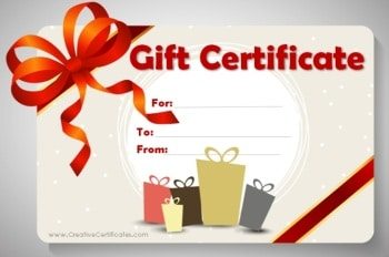 Free Gift Certificate Template  Customize Online and 