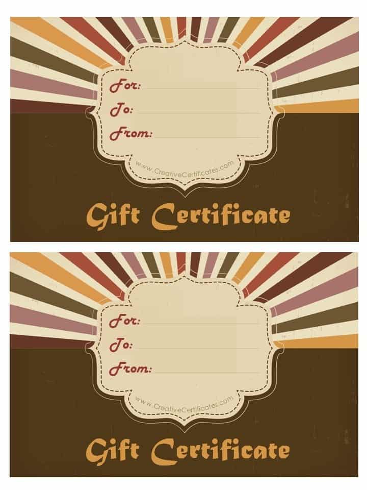 guitar lessons gift certificate template