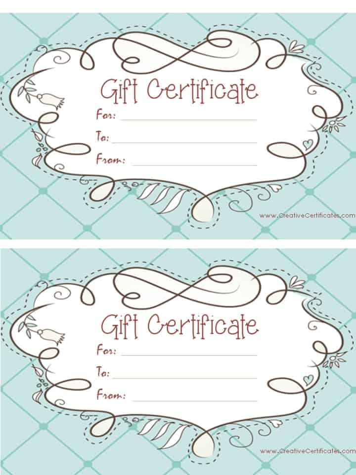 free gift certificate template customize online and print at home