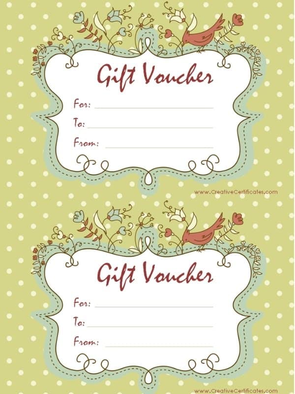 Gift Certificates and Vouchers Printing