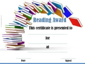Reading Awards