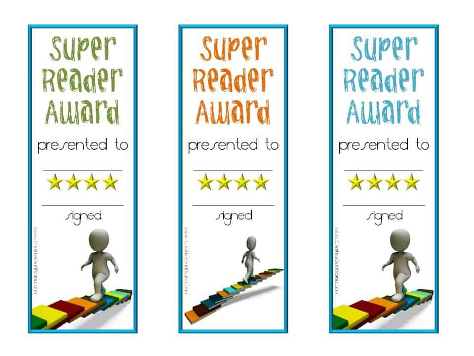 Free Editable Reading Certificate Templates Instant Download