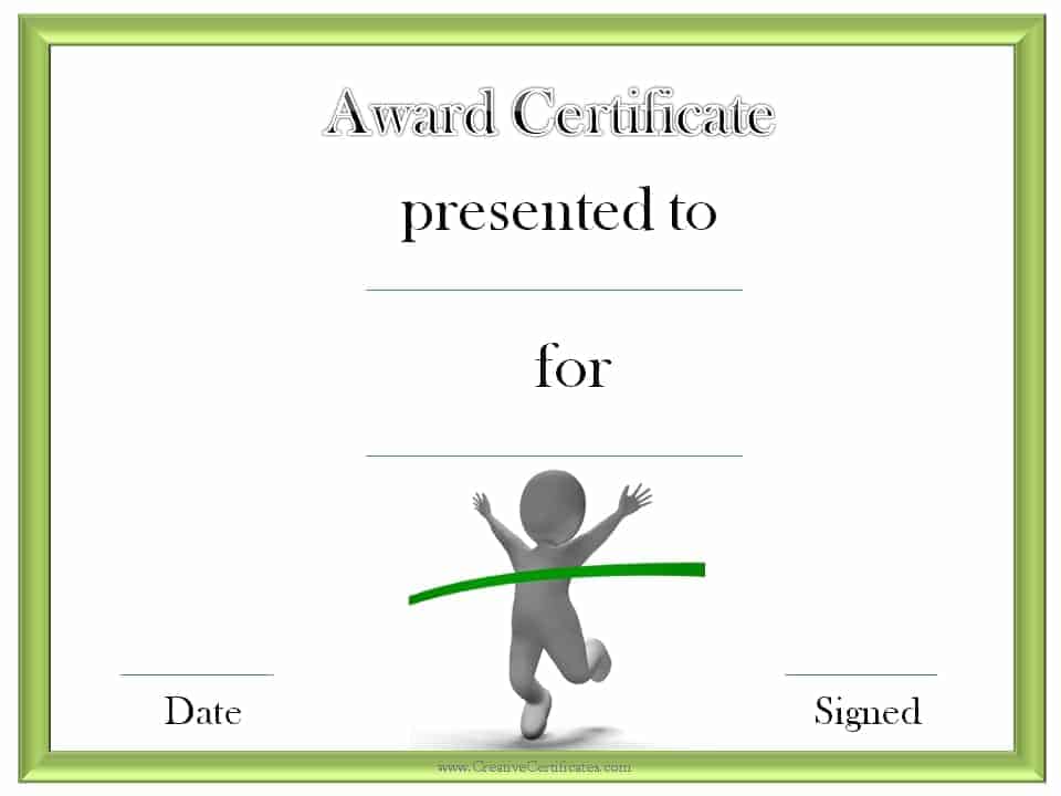 awards certificate templates