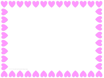 pink heart border