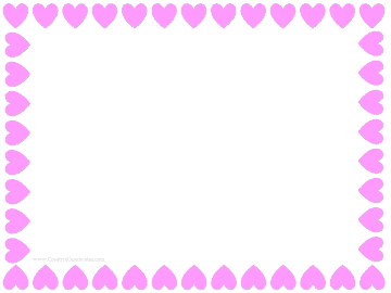 pink heart border