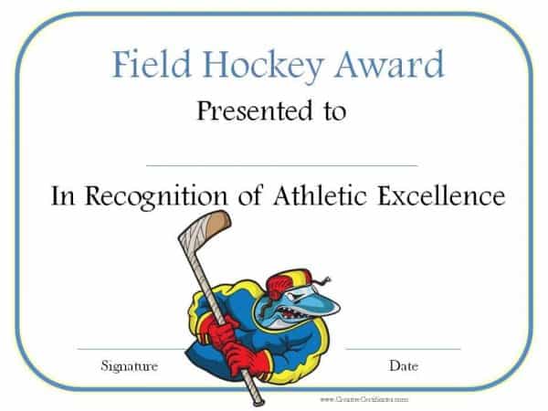 Field hockey award