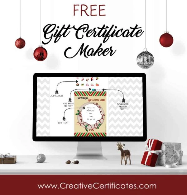 FREE Christmas Gift Certificate Template