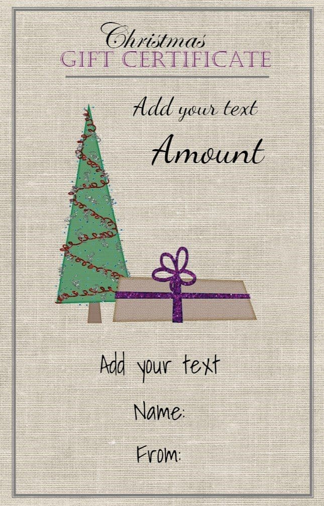 Free Christmas Gift Certificate Template | Customize Online & Download