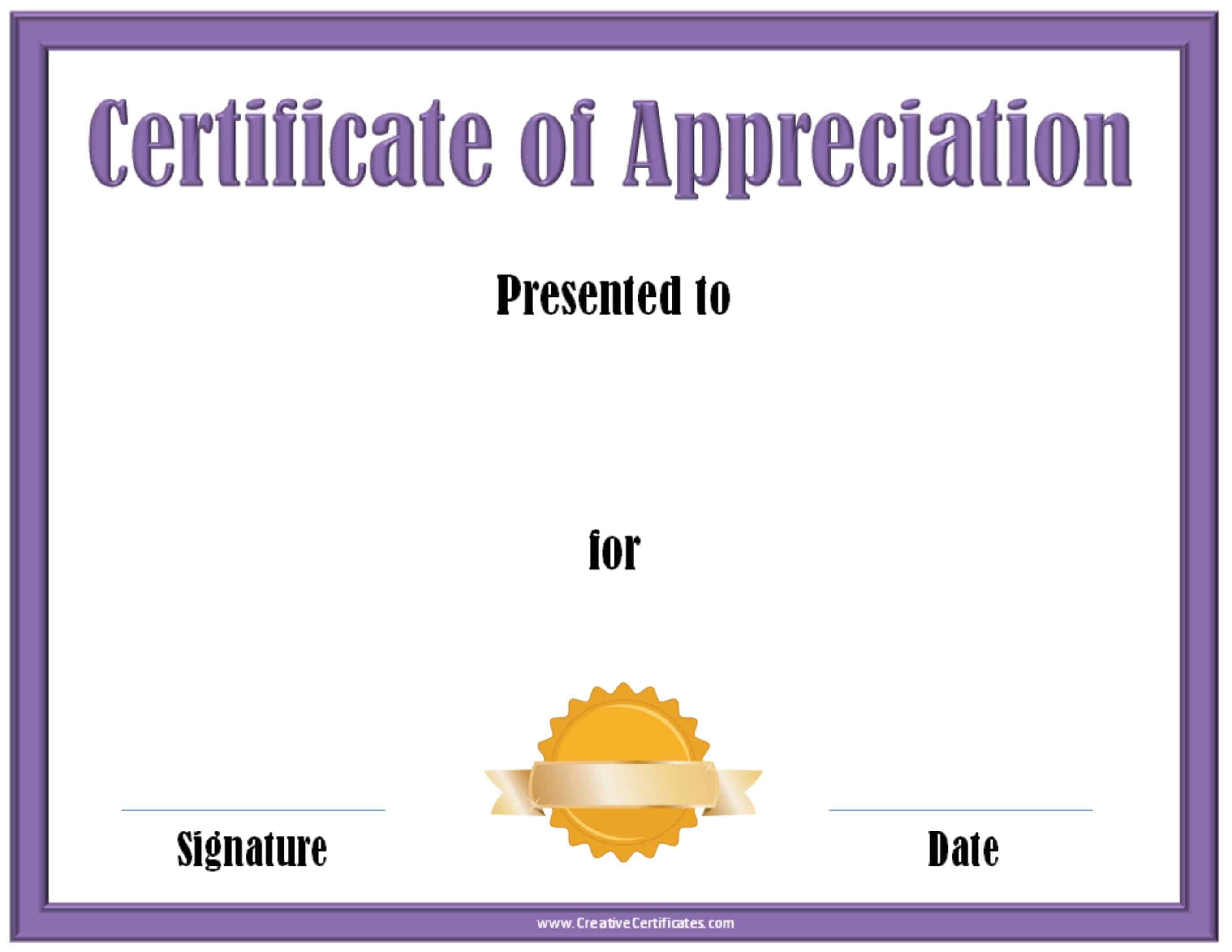 appreciation letter borders certificate of appreciation template appreciation letter borders certificate of appreciation template