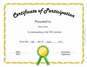 fun certificate for kids