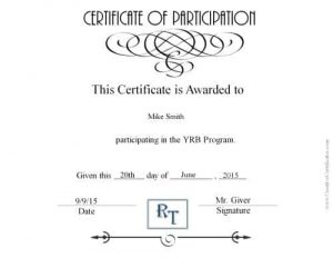 Printable award in black and white with a comapny logo