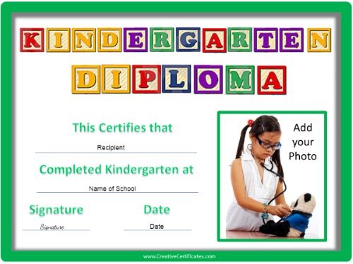 prek diplomas