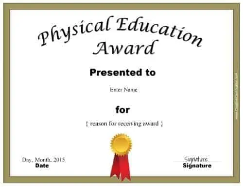 pe award