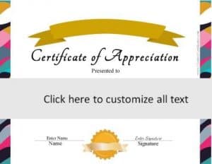 certificate template