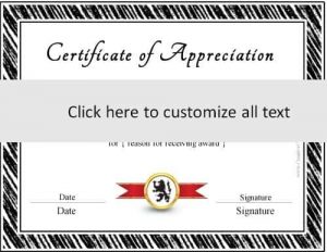 certificate template