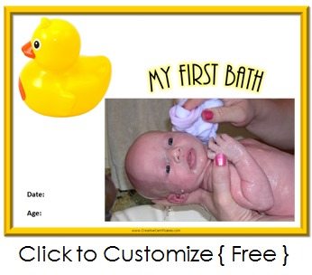 my first bath