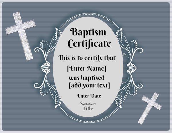 Baptismal Certificates