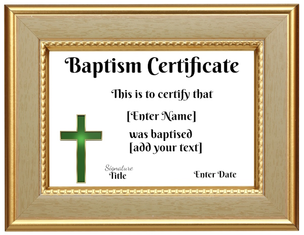 Church Certificate