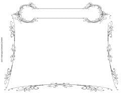 black drawing around page