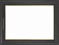 wooden frame in black and gold