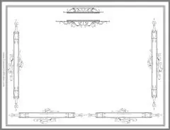 simple yet ornate minimilistic page border