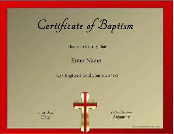Baptism Printable