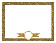 gold glitter border