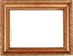 Elaborate gold picture frame