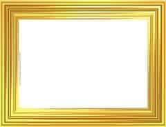 Shiny picture frame in shades of gold