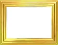 Shiny picture frame in shades of gold