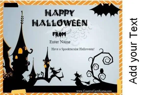 custom Halloween card