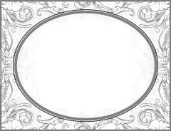Floral vintage border