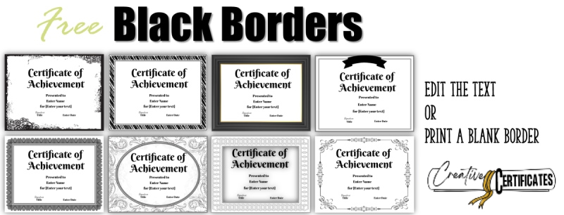 Black borders