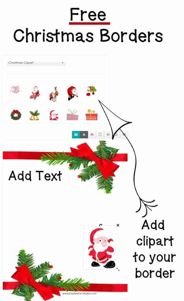 christmas images clip art borders