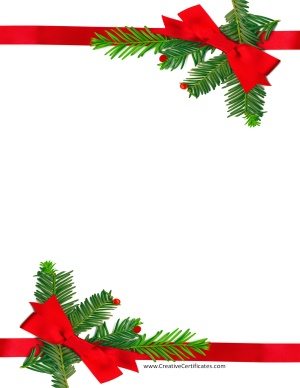 Free Christmas Border Templates - Customize Online then ...