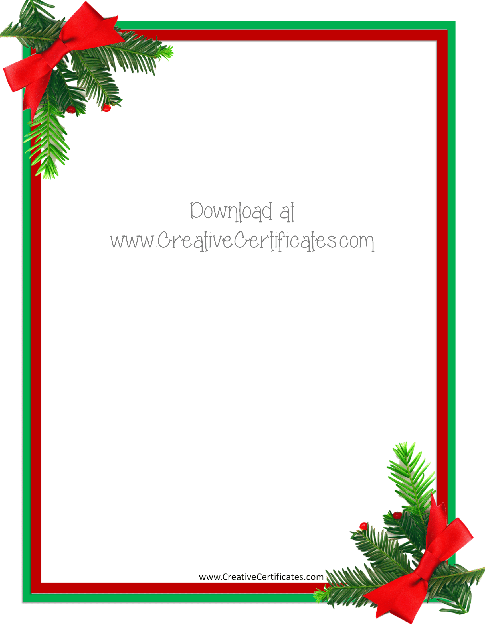 Editable Free Christmas Templates For Word