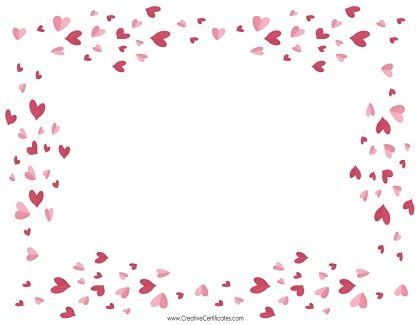 Valentines border