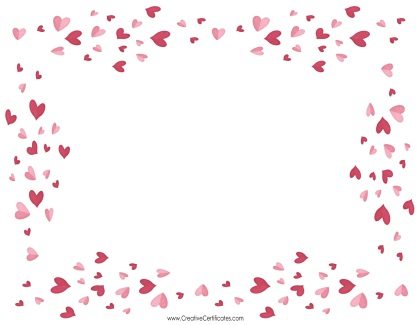 Valentines border