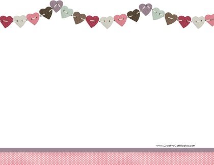 flags made with little hearts