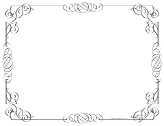 black border with ornate pattern