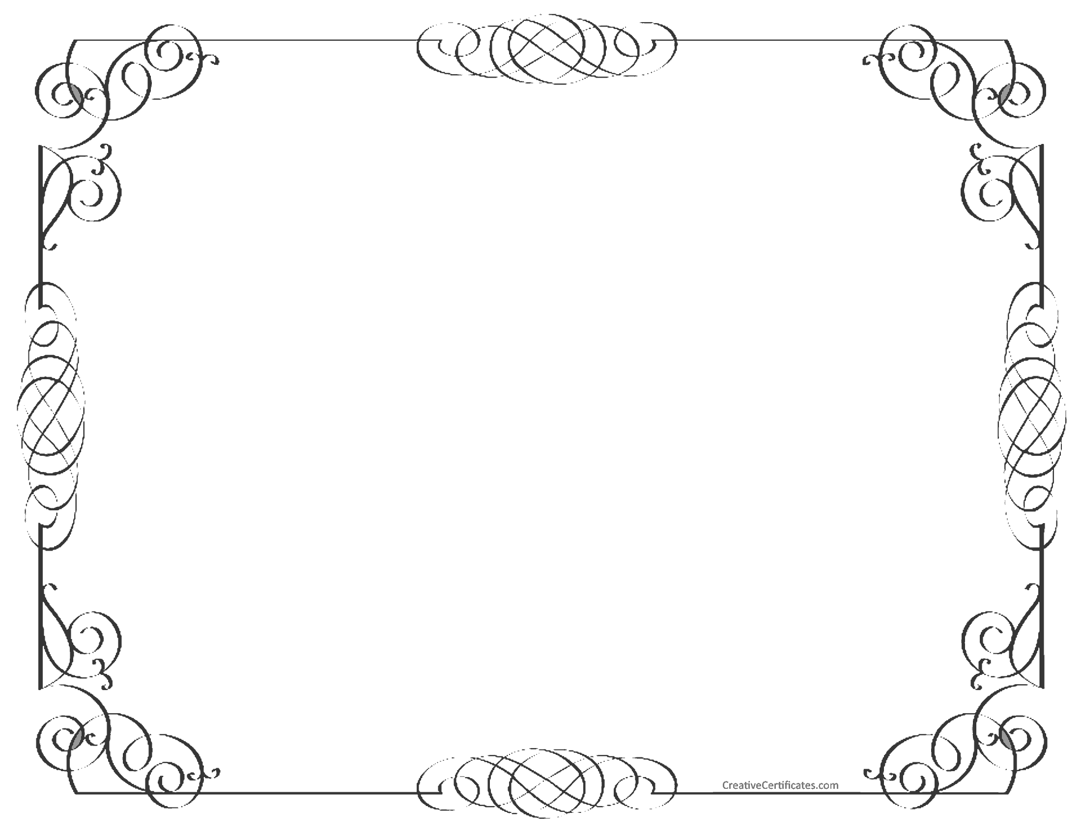 Black and White Border | Free Customizable Instant Download