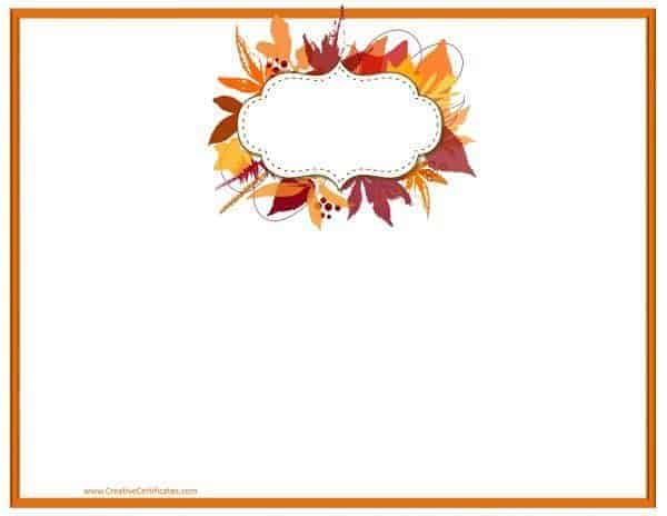 Thanksgiving borders clipart free