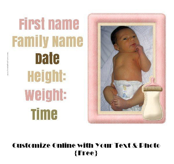 Free and customizable baby templates