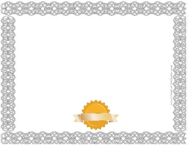 blank awards template