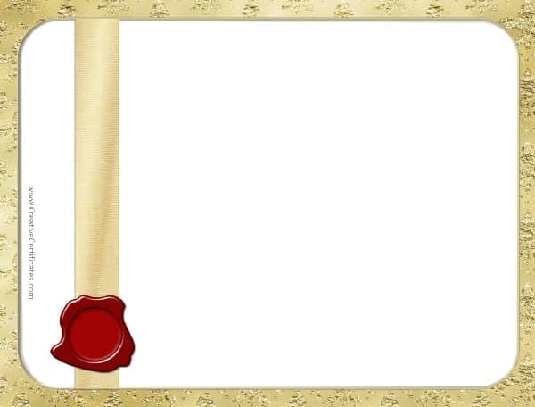 blank certificate 6