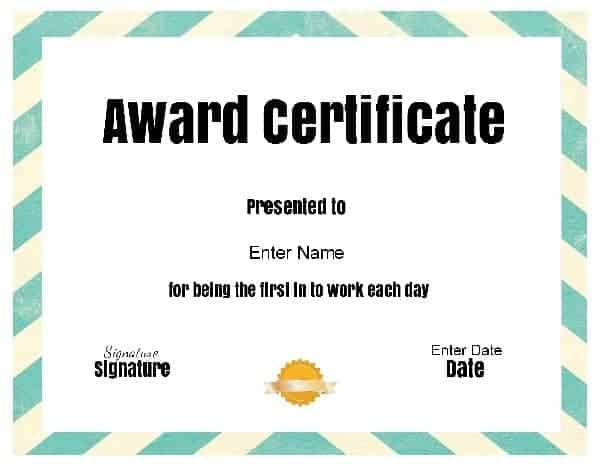 Free Customizable & Printable Funny Awards Free Customizable & Printable Funny Awards