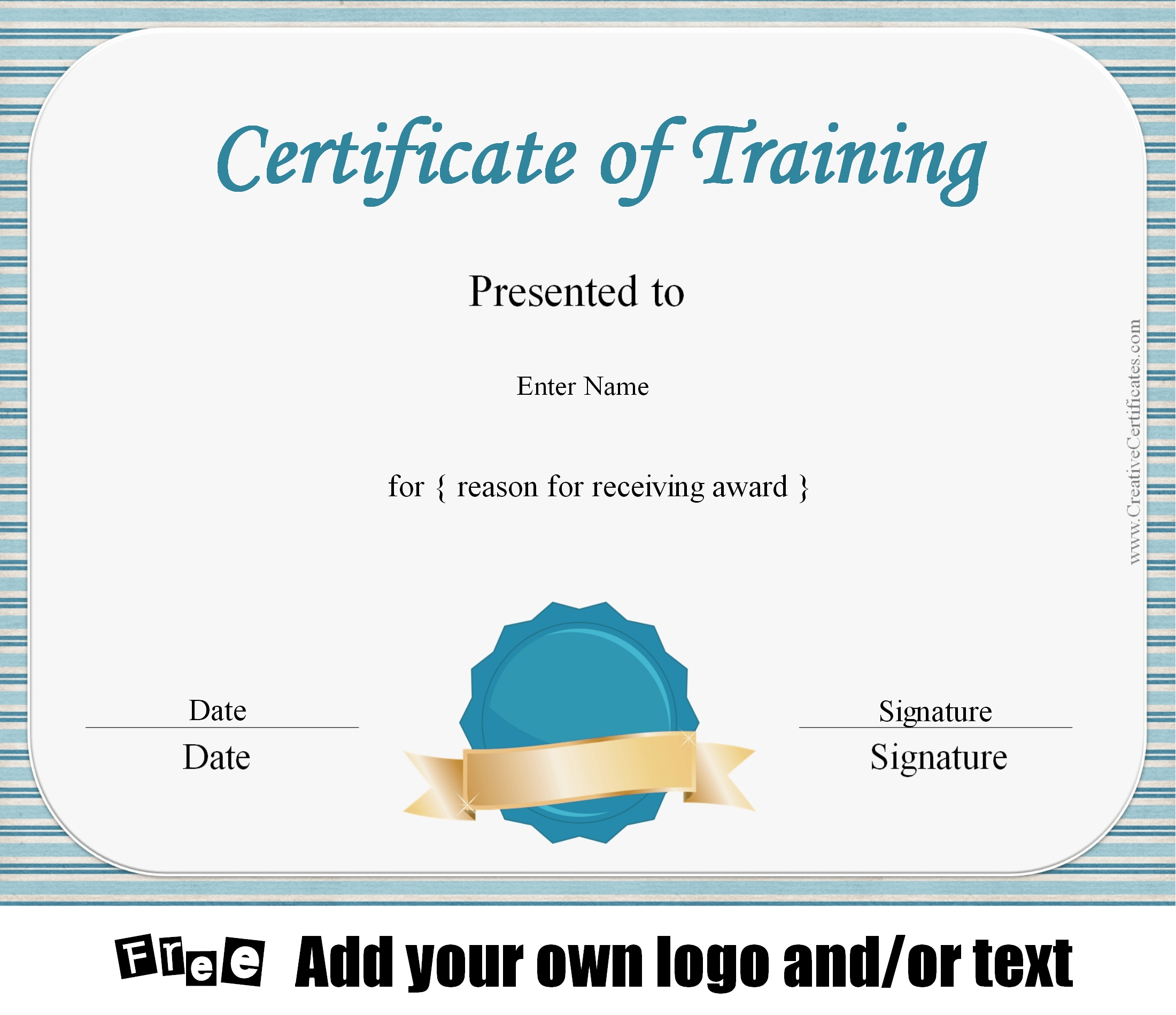 free-certificate-of-training-template-customizable