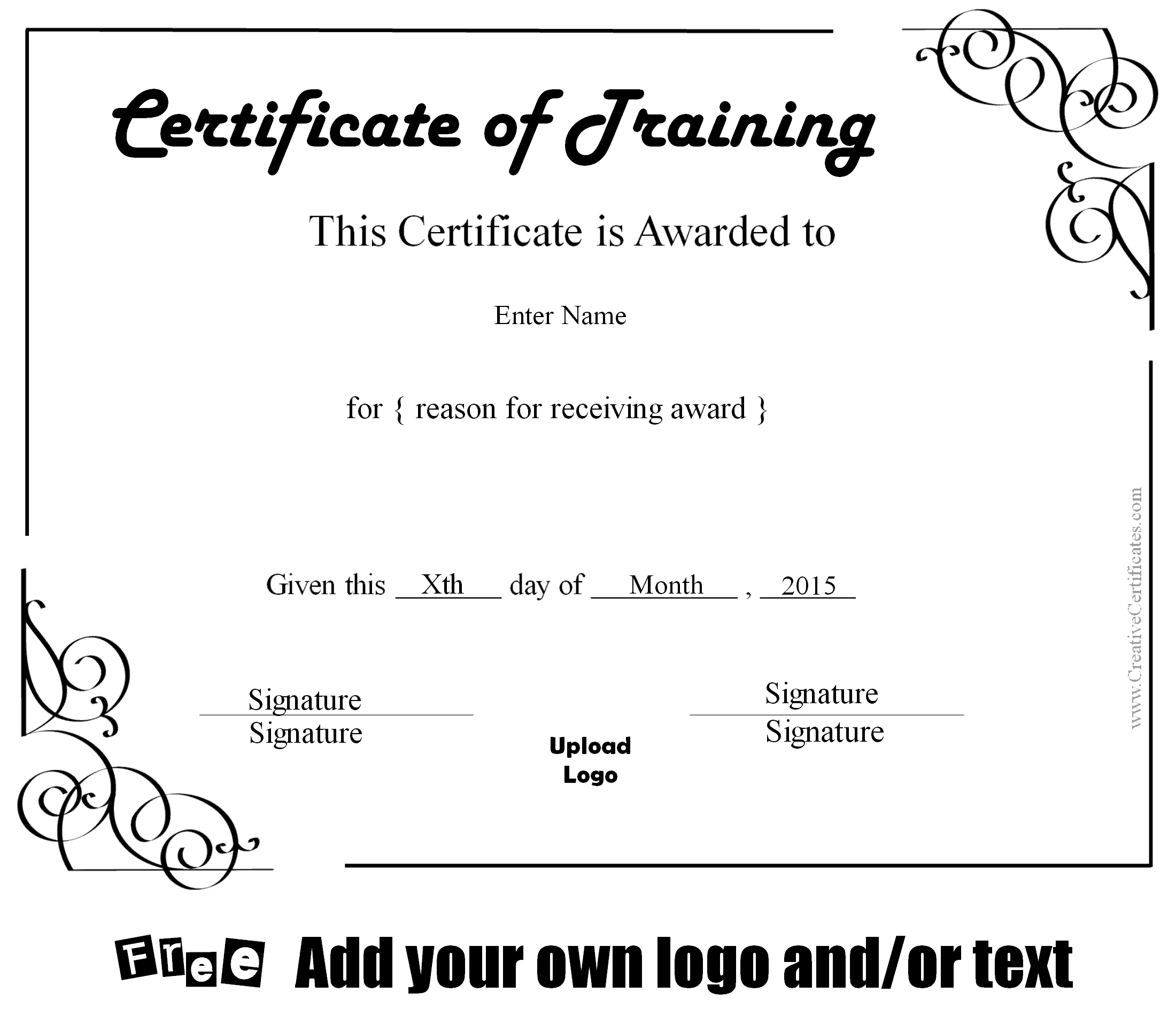 Free Printable Training Certificates Printable Templates